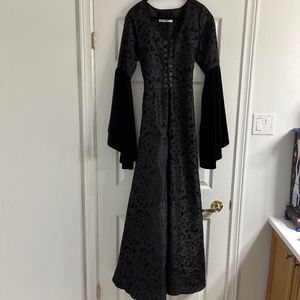 Vintage Anne Larochelle Dress - Size 10 - Romantic Goth - Witchy